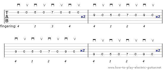 cool guitar picking exercise
