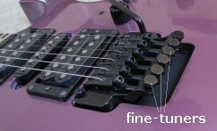 Fine-Tuners on Ibanez Edge III Tremolo