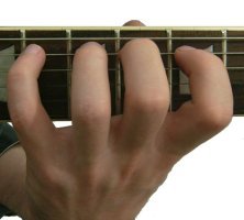 guitar left hand position – the thumb